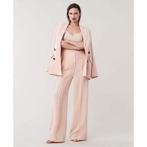Diane Von Furstenberg Blush Pink Wide-Leg Pants